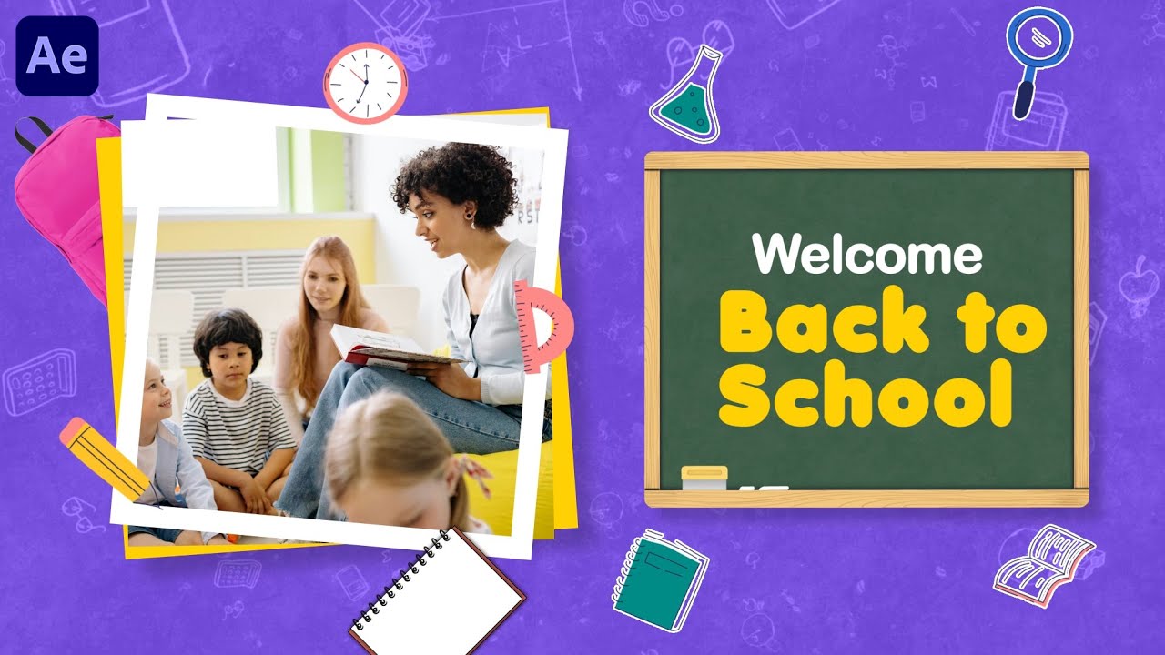 Back to School Intro for After Effect | After Effects Tutorial | Effect For You