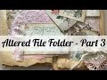 Altered File Folder | Decorating Inside | OohLaLa Vintage Treasures