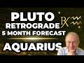 Aquarius | PLUTO RETROGRADE | 5 Month Forecast! Asc/Sun/Moon
