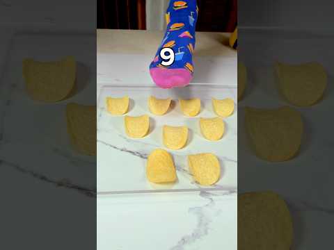 How many Pringles can support my weight!? 😳🤯