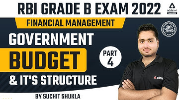 RBI Grade B 2022 | Financial Management | Government Budget and it