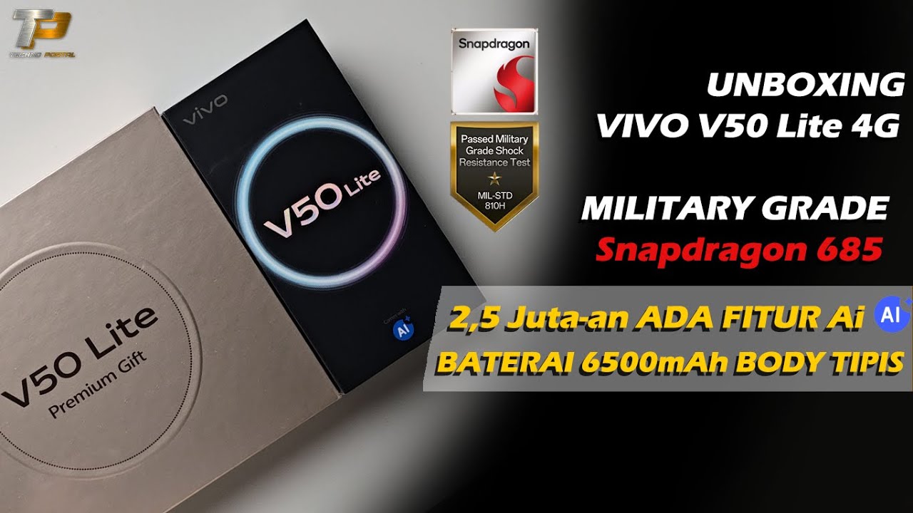 UNBOXING VIVO V50 LITE 4G INDONESIA | REKOMENDASI HP 2 JUTAAN 2025