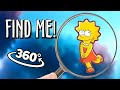 VR 360° 4K Hide &amp; Seek Challenge: Can You Find Lisa Marie Simpson?