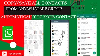 How To Copy and Save All Contact From Whatsapp Group Automatically screenshot 4