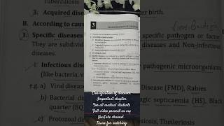 Classification of diseases.Important chapter For all medical students..🎉🪴 ANM GNM NURSING and VLDA.🦮
