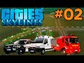 CITIES SKYLINES #02 - BOMBEIROS, HOSPITAIS E POLICIA