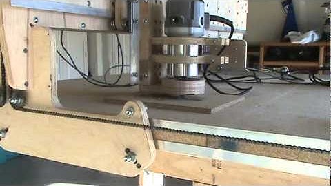 Homemade CNC router Blackfoot v4.1 first cut - Mach3 roadrunner