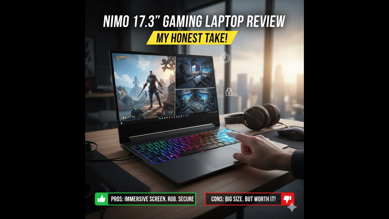 Review: NIMO 17.3” Gaming Laptop - Ryzen 7 8745HS & Radeon 780M