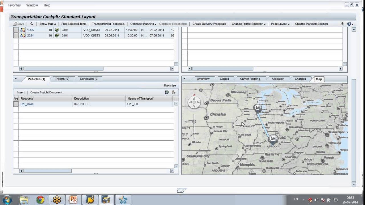 SAP TM Demo by SAPSOLUTIONS