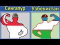 Узбекистан VS Сингапур Сравнение Армии и Вооруженные силы