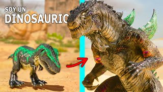 LA HISTORIA DEL PEQUEÑO DINOSAURIO REX GODZILLA! Evoluciono en kaiju ARK Ascended Soy un Dinosaurio