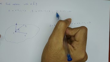 Finding a Coplanar Vector with two other given Vectors  | Vector Question 5 | Expert Tutor