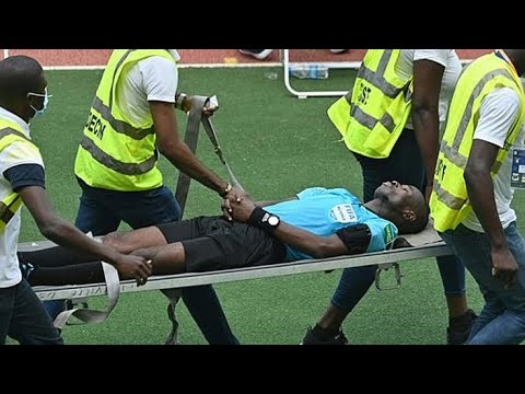 حادثة غريبة في مباراة كوت ديفوار وإثيوبيا حادث غريب مباراة كورة القدم