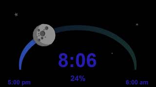 MoonClock Main Screen