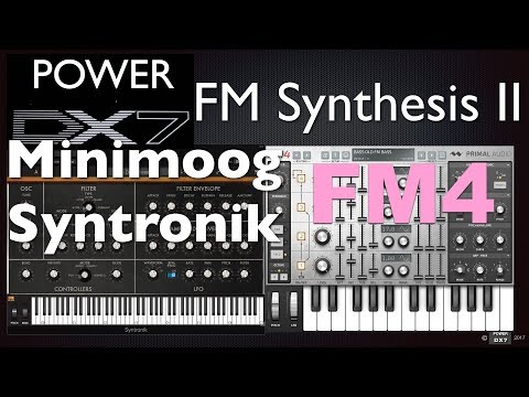 How To Learn Very Basics Of FM Synthesis - Minimoog Syntronik & FM4, From VCO, VCF To VCA, Part 2
