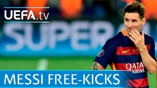 Lionel Messi’s - free-kick goals - European football