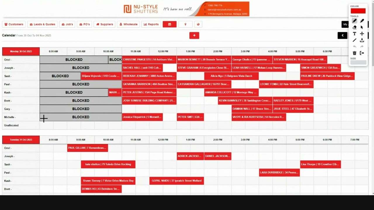 How Calendar Permissions Work in BlinQ Software | Installer View Explained