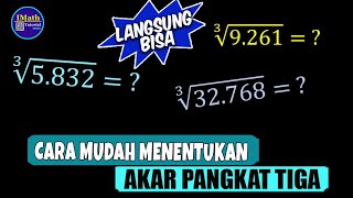 Video tutorial (imath tutorial) ini memberikan materi tentang cara
menentukan akar pangkat tiga secara cepat dan tepat. dengan
menggunakan trik cepa...