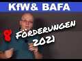 KFW & BAFA 2021 - Diese Förderungen für Hausbauer gibt es