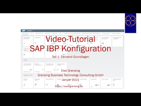 Video-Tutorial SAP-IBP Konfiguration für Anfänger, Teil 1