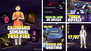 PACK DA LOUD DE GRAÇA!! NOVO CALENDÁRIO SEMANAL FF, SKINS ROUND 6 CHEGANDO, TOP CRIMINAL E MAIS!!