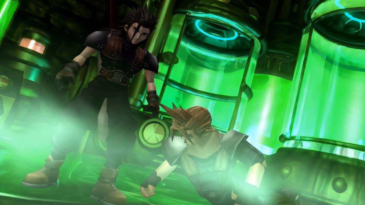 Zack saves Cloud in SECRET Final Fantasy 7 Cutscene (w/Voice Acting)