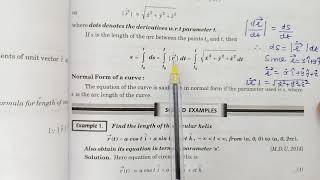 unit tangent vector and arc length of a curve