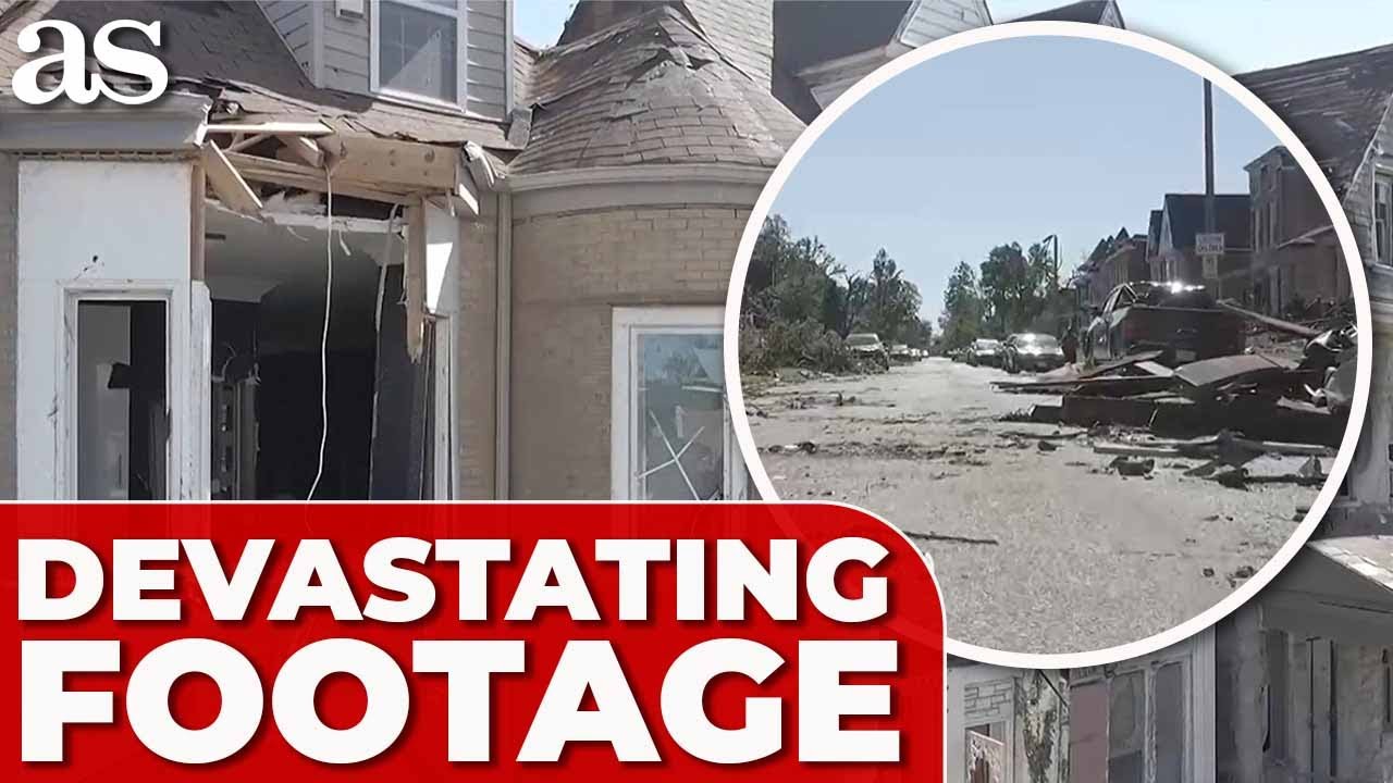 APOCALYPTIC SCENES in St. Louis: Homes obliterated by MONSTER TORNADO!