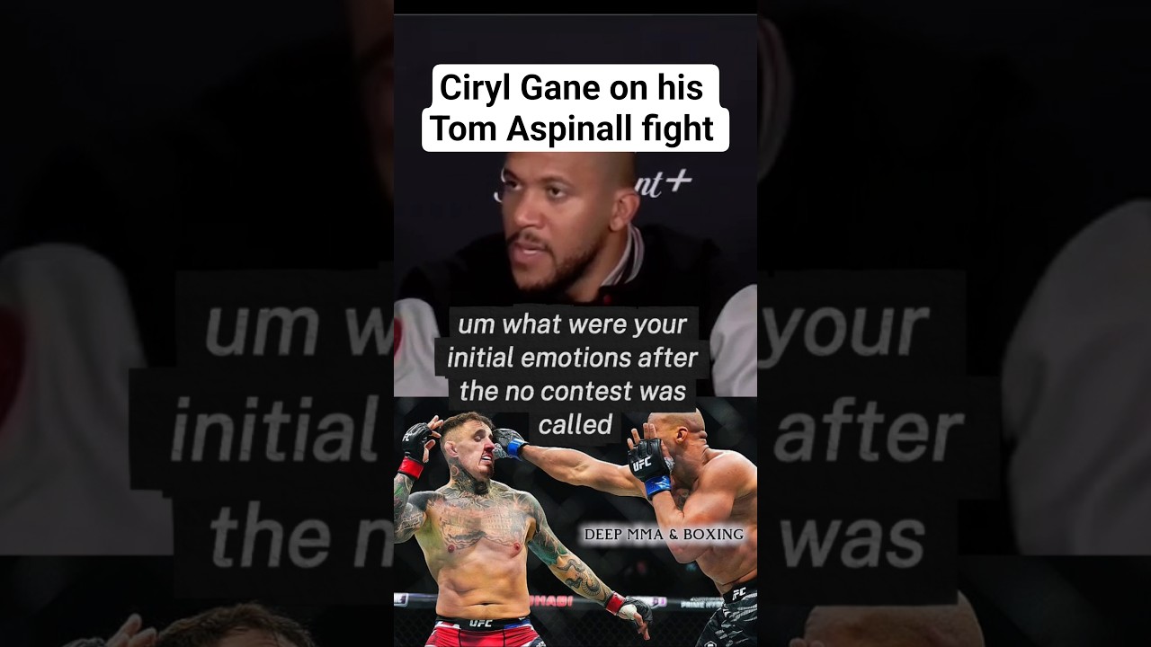 Ciryl Gane reacts to his controversial fight with Tom Aspinall