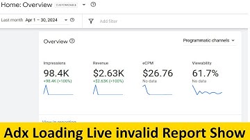 Adx Loading Live invalid Report Show || Adx Loading Safe Method