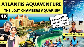 World's Largest Waterpark in Dubai | Atlantis Aquaventure | Lost Chambers Aquarium |Cheapest Tickets