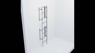 Wurtec Retractable Pit Ladder for Elevators