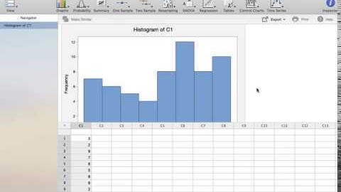 Minitab Express: Creating a Histogram