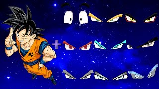 Goku Vs all of his eyes 👀😈#goku #dragonball #trending