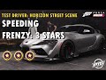 Fh5 test driver street scene  speeding frenzy 3 stars