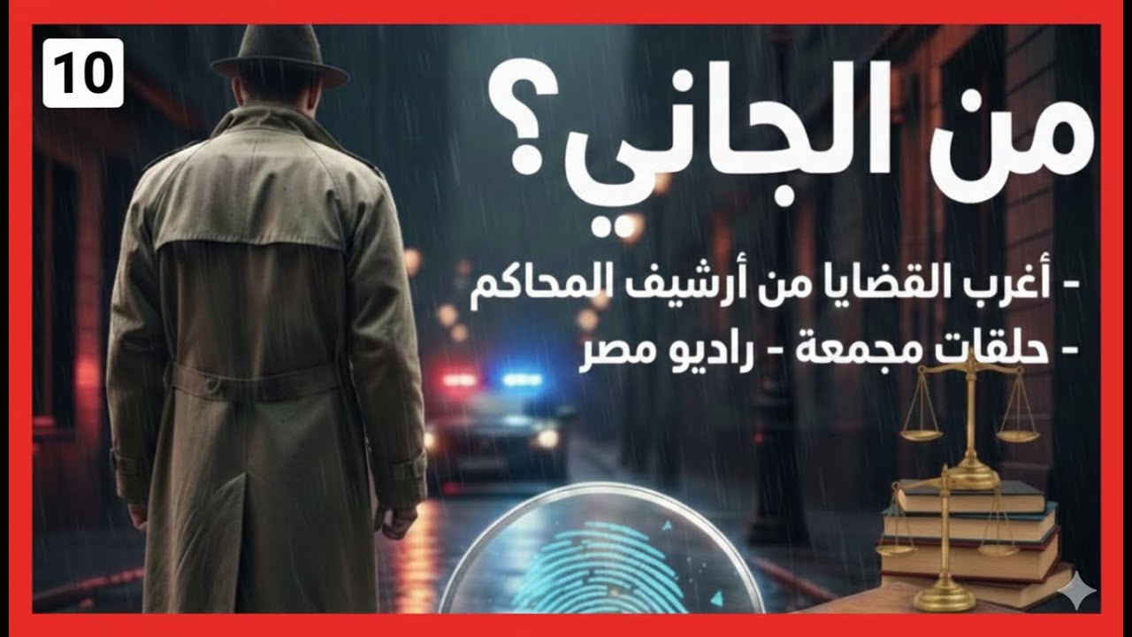 🔴10 من الجاني 🕵️‍♂️ ❗ (سهرة مجمعة ونادرة) ❗ من أرشيف المحاكم ❗  أغرب القضايا ⚖️ | راديو مصر 🎙️