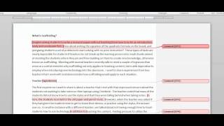 Giving feedback via screencast