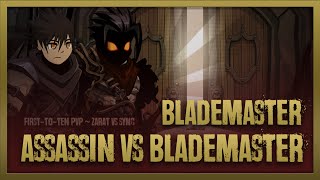 =AQW= Blademaster Assassin vs Blademaster PvP! (First-to-Ten) Zarat vs Sync screenshot 3