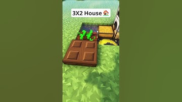Minecraft 3X2 House🏠 #shorts