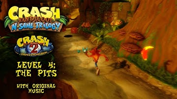 Crash Bandicoot 2: Level 4 - "The Pits" (with Original Music)