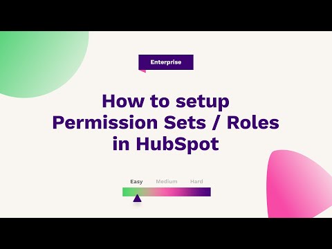How to setup Permission Sets Roles in HubSpot | HubSpot Help - video from Fuelius