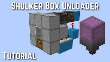 Super Simple Shulker Box Unloader | Minecraft 1.16