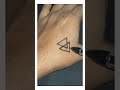 Double Triangle 🔺 tattoo on hand