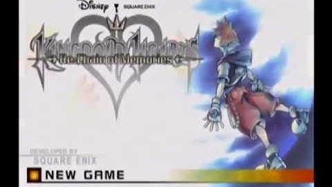 Kingdom Hearts ReCOM Playthrough - Part 1, Game Title Screens