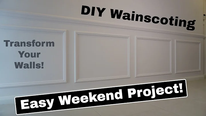 How To Install Wainscoting | DIY Wainscoting Step By Step Guide | Wall Trim