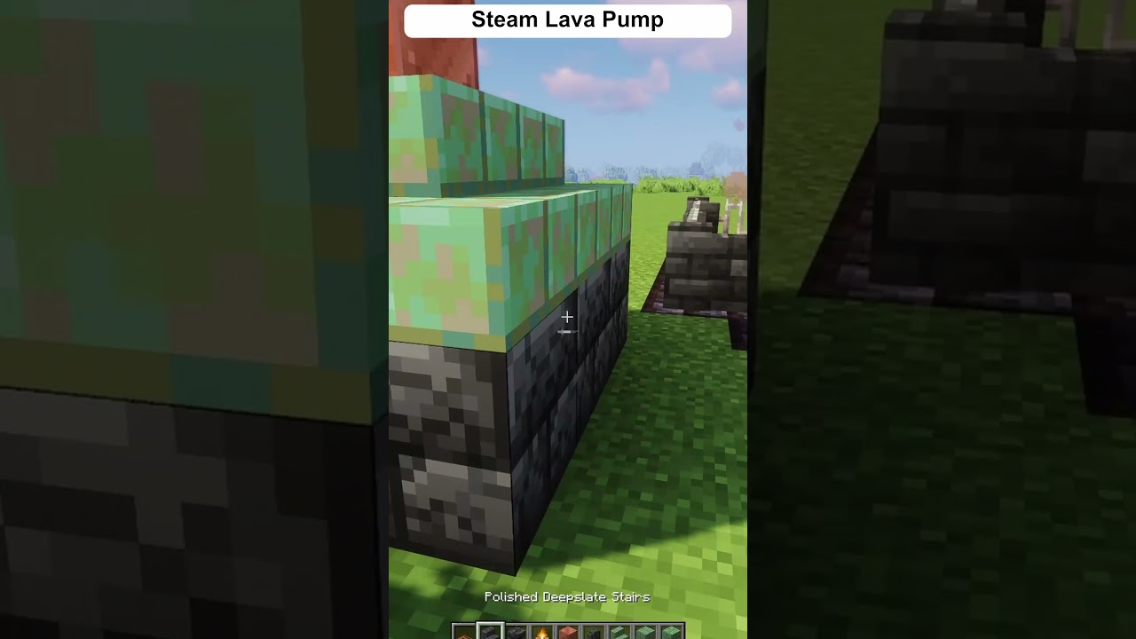 Build Idea: Steam Lava Pump in Minecraft 