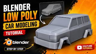 Blender Low Poly Car Modeling Tutorial | Beginner Step-by-Step | Easy 3D Car in Blender