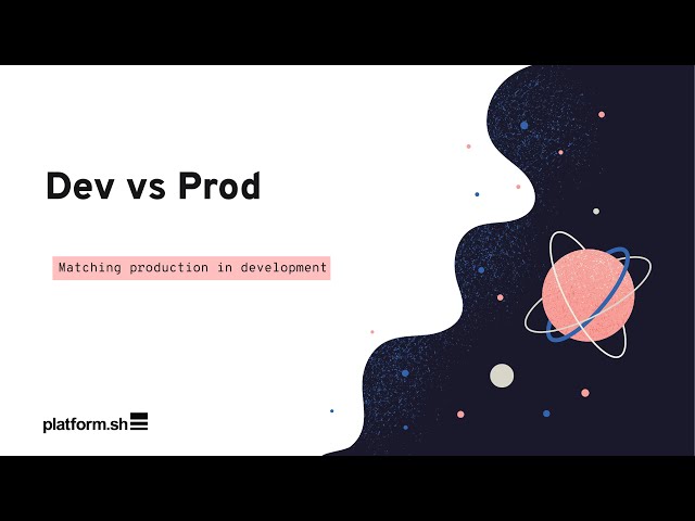 Development vs production environments| Platform.sh demo