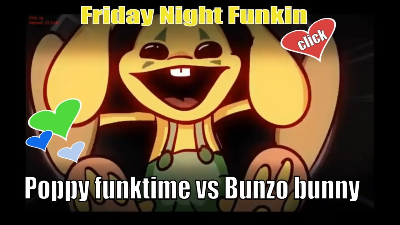 Poppy Funktime vs Bunzo Bunny (FNF Mod) - Play Poppy Funktime vs
