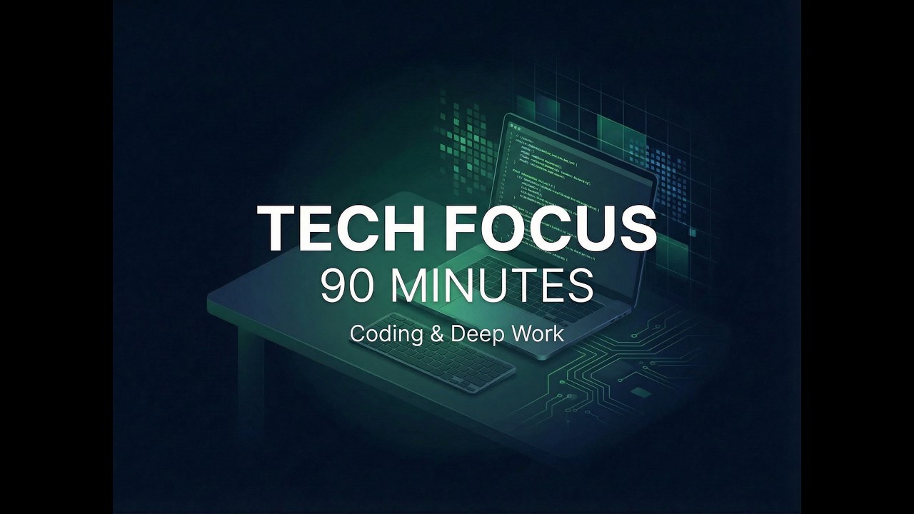90 Minute Focus Music for Coding & Deep Work (Tech Focus) - YouTube